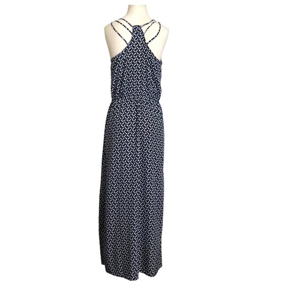 Banana Republic Geometric Spaghetti Sleeveless Maxi Dress Size:8 - Picture 6 of 13